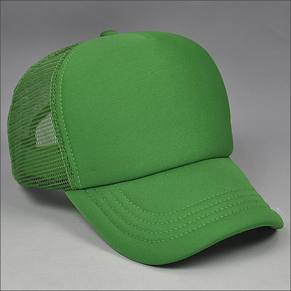 Green foam blank mesh cap
