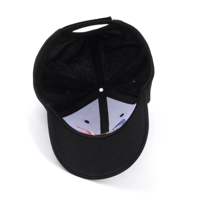 High frequency printing product elastic fitted baseball cap with 3d logo