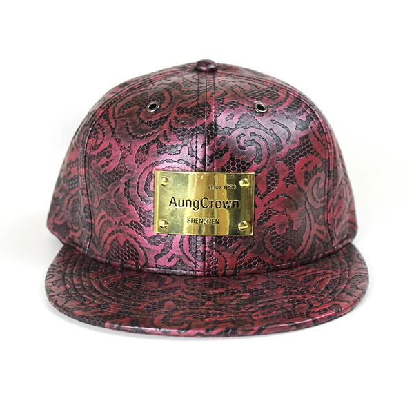Leather fitted hat china wholesale