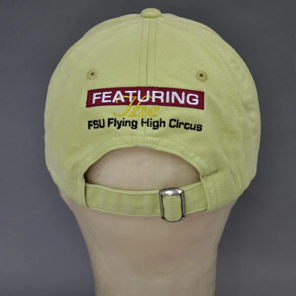Lightgreen embroidery washed cap