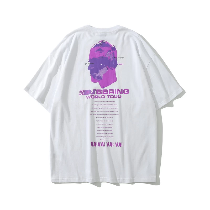 Men’s casual cool streetwear printing t shirt