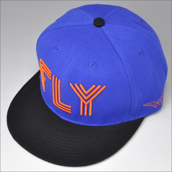 Multi-color hight quality snapback hat blue embroidery hat