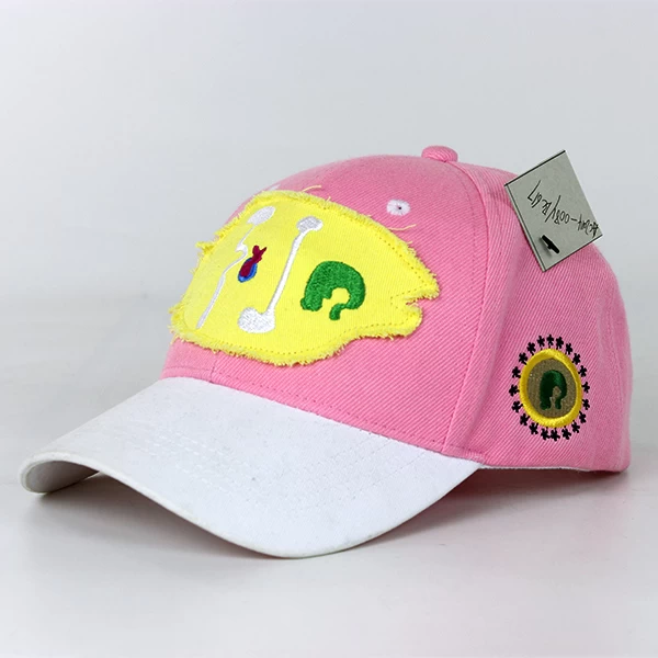 China Popular baseball cap with applique embroidery logo manufacturer