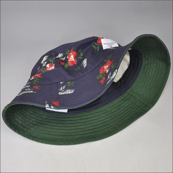 Printing pattern canvas bucket hat