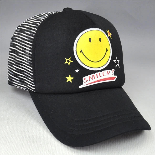 Promotional stripe trucker cap