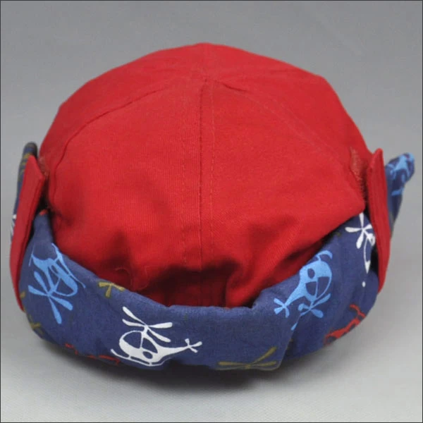 Red warm children cap