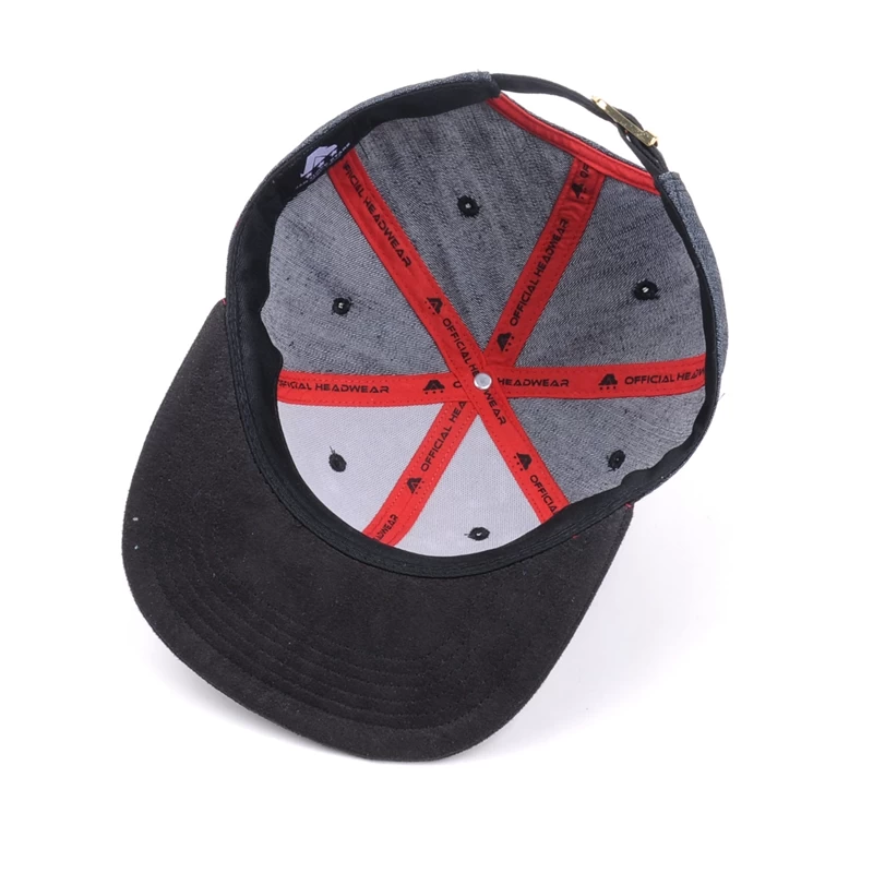 Small order 3d embroidery custom underbrim cap snapback