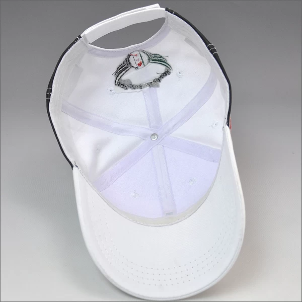 White embroidery baseball cap