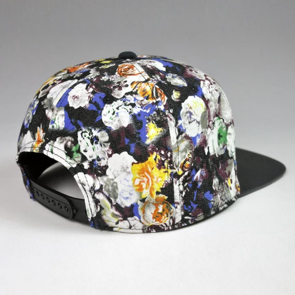 Wholesale floral snapback hat custom