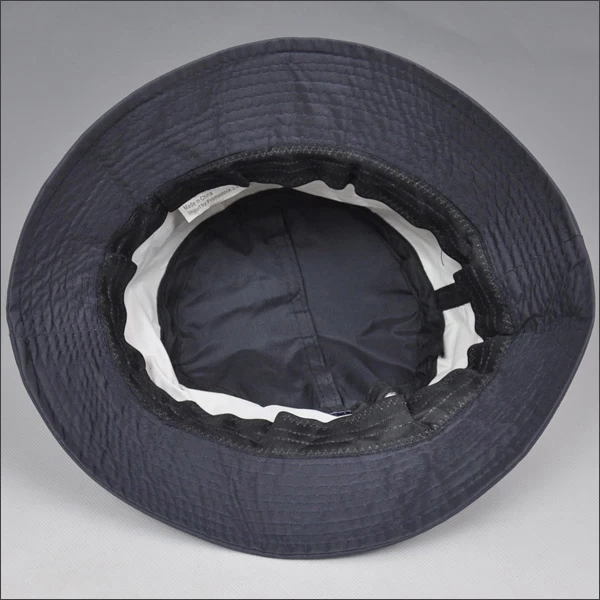 adjustable plain navy blue bucket hat