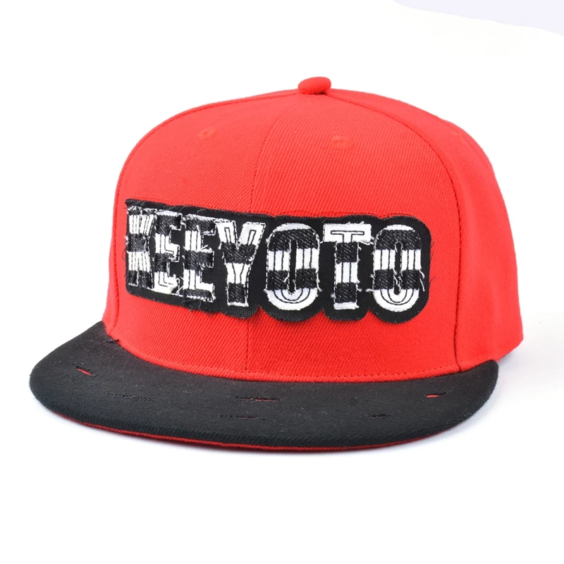 China applique platte hoed snapback hoeden met logo fabrikant