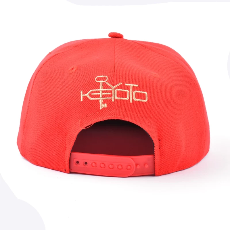 applique logo flat brim snapback hats