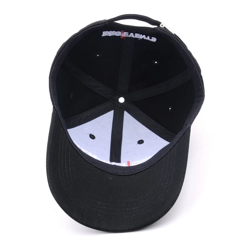 baseball cap customize  | black 6 panel baseball cap