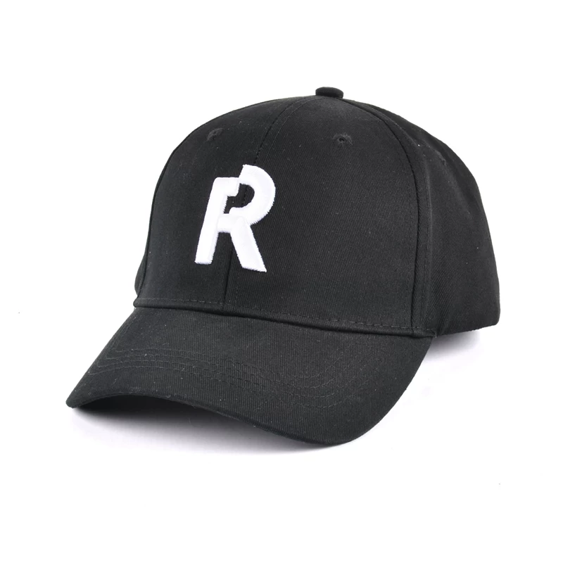 black 3d embroidery baseball caps custom