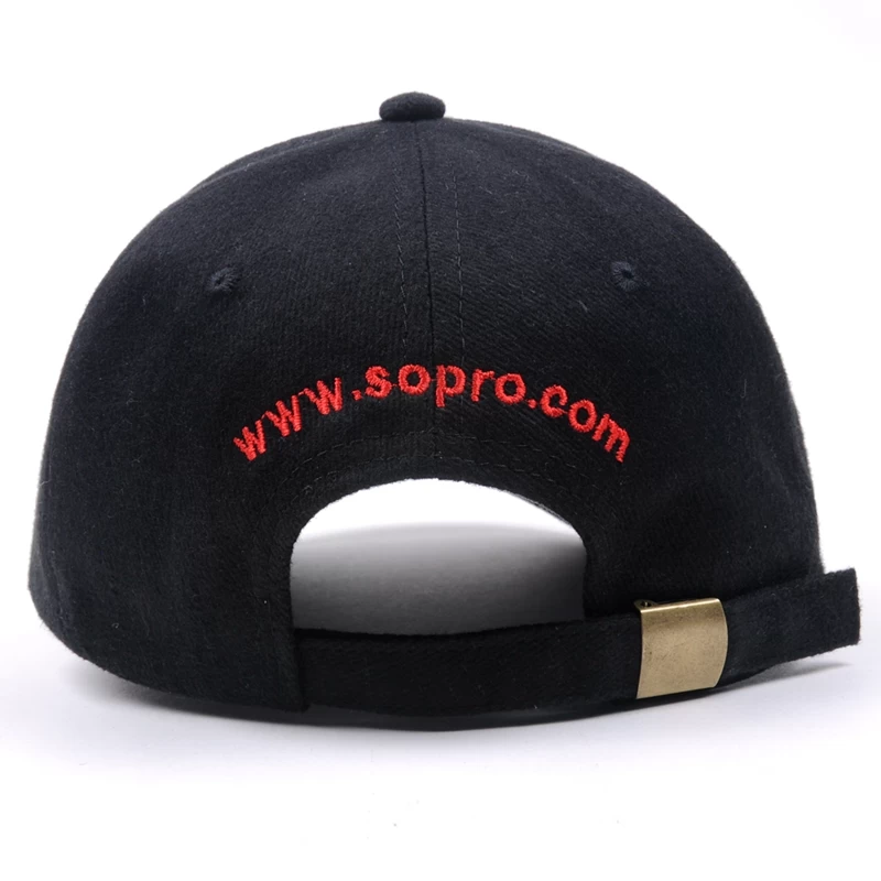 black adjustable baseball cap fashion men wholesaler