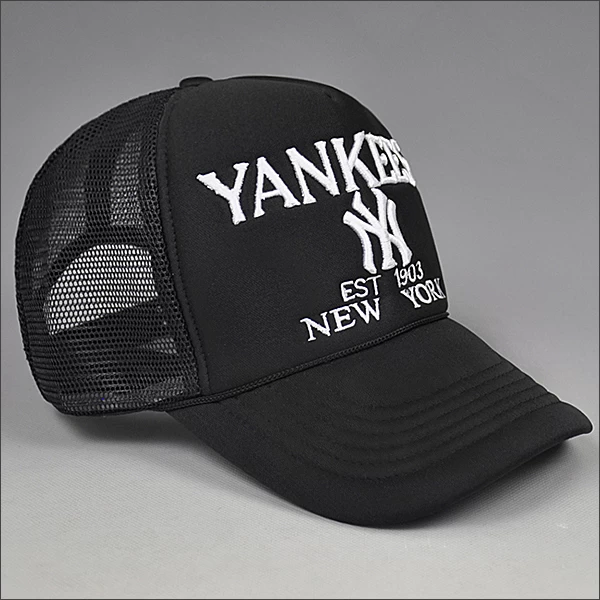 black promotional mesh trucker cap