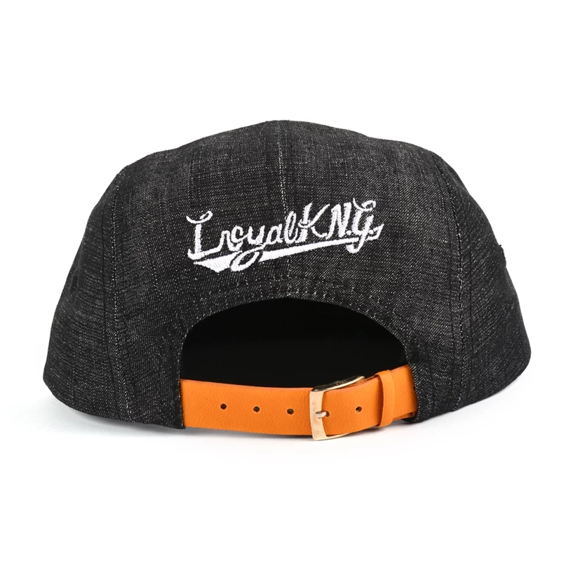 black snapback caps, plain 5 panels snapback hat