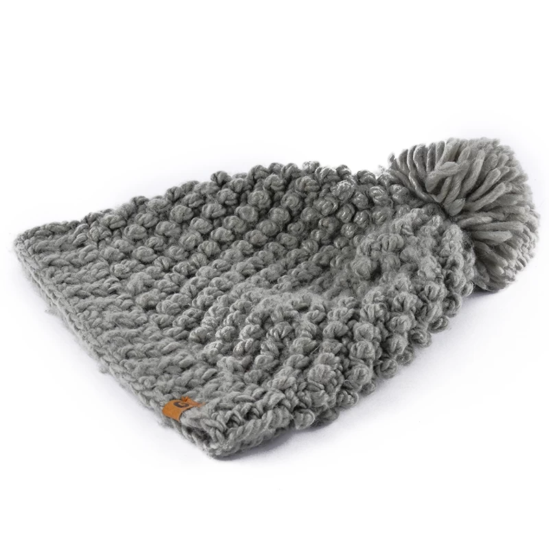 blank pom winter beanies custom knitted hats pom beanies