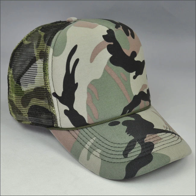 camo camp caps and hats