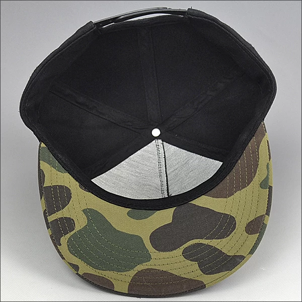 camo flat peak hat snapback