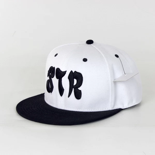 cheap custom flat brim no minimum wholesale snapback hats/caps