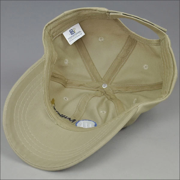 cotton twill 6 panels baseball cap