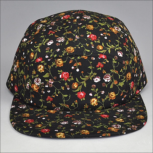 custom 5-panel camp cap, 5 panel custom hat company