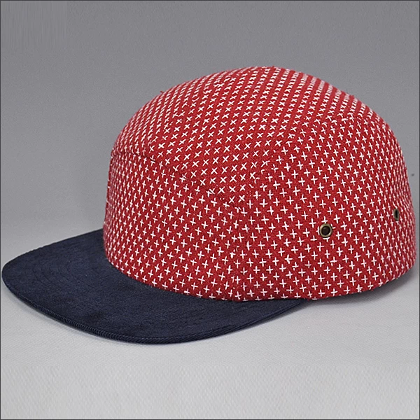 custom 5-panel camp cap, wholesale blank 5 panel snapback hats