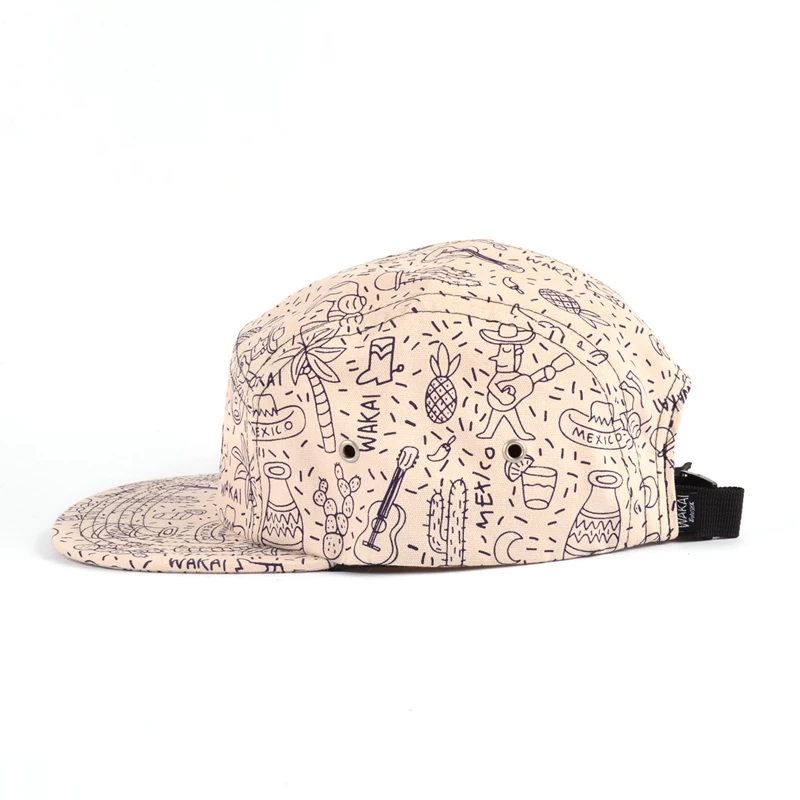 custom 5 panel hats wholesale, 5 panels printed cap