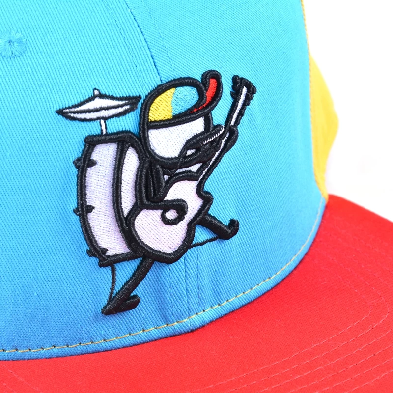 custom embroidery snapback cap, flat bill snapback cap
