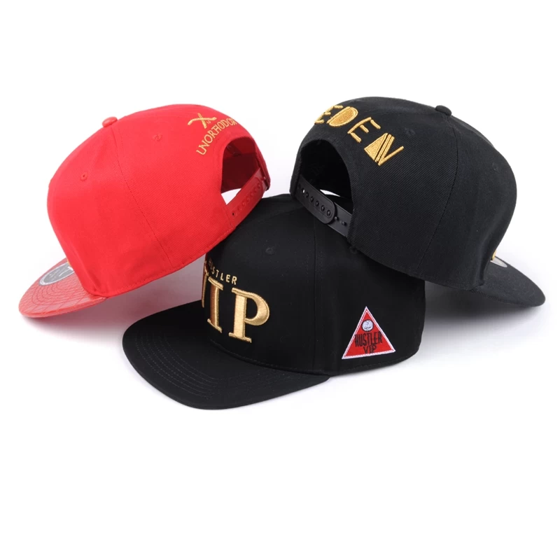 custom embroidery snapback cap with logo, 3d embroidery designs for hats
