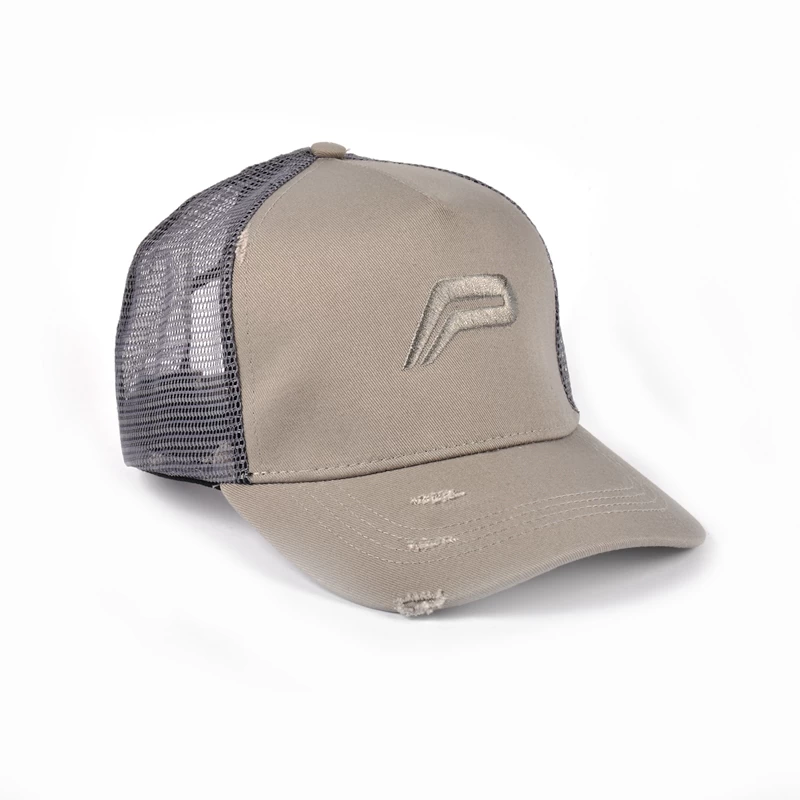 China custom plain baseball distressed trucker cap mesh hats manufacturer