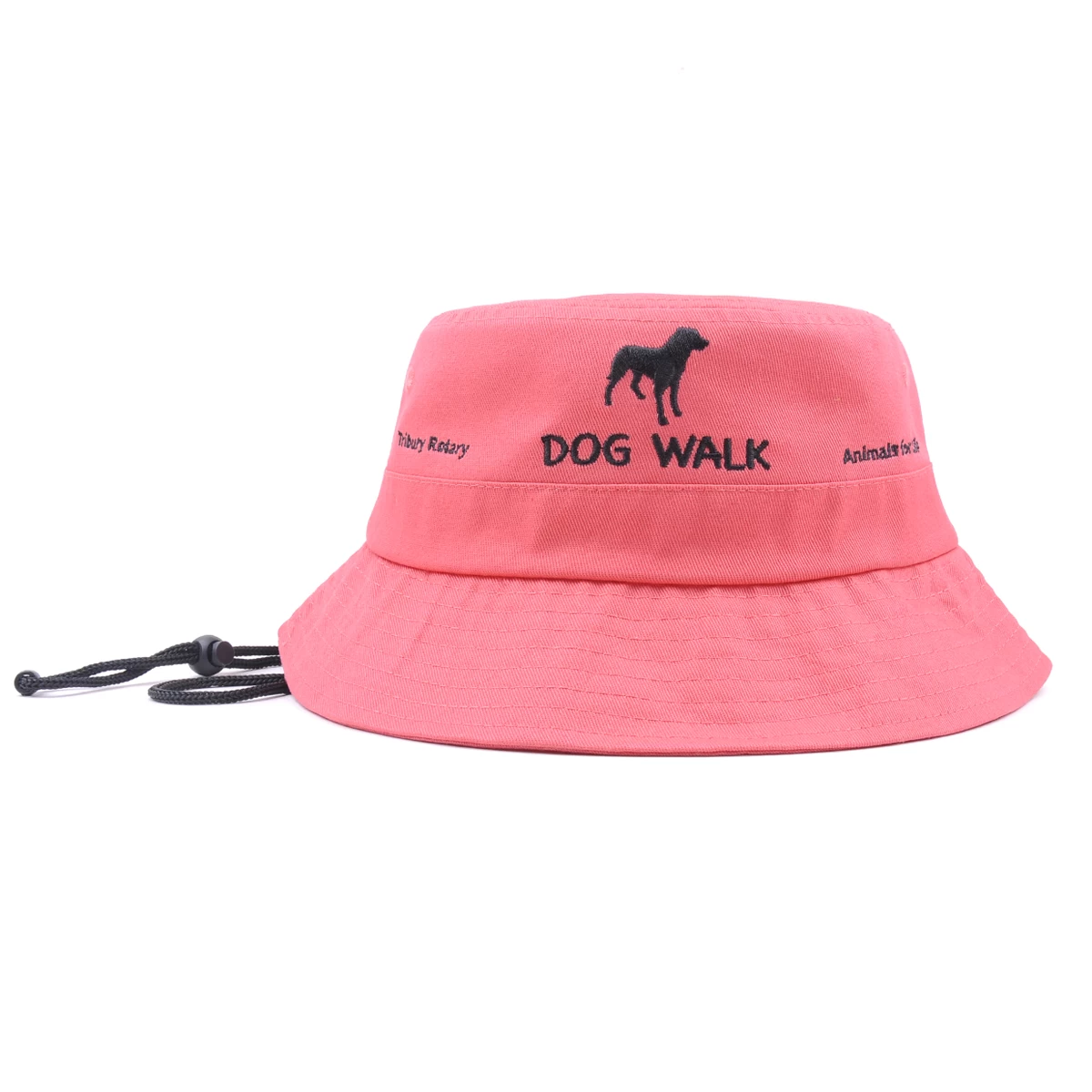 custom plain embroidery women bucket hat with string