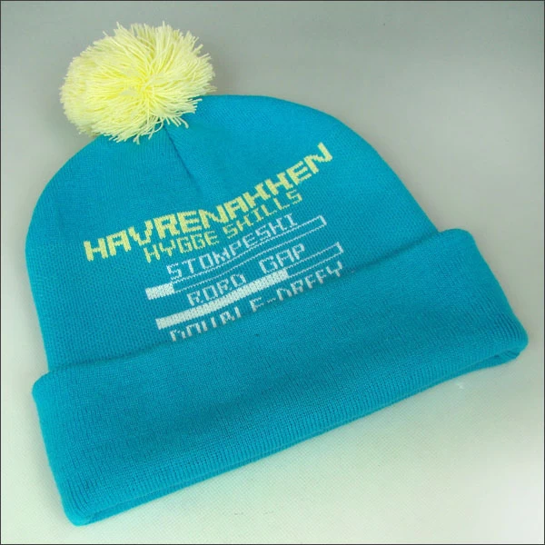 custom winter hats with ball on top, custom winter hats with logo