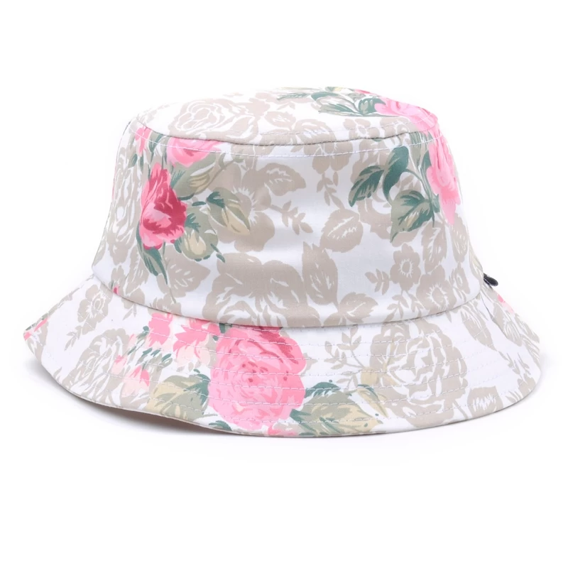 China custom woman printed fabric bucket hat manufacturer