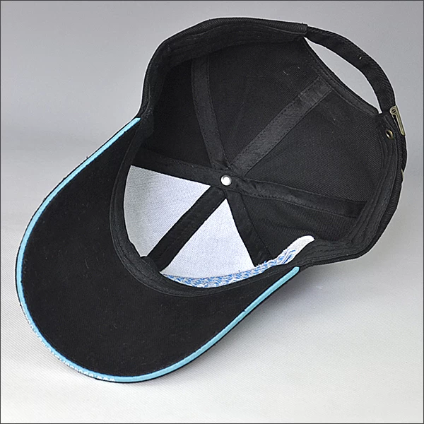 custom your brand logo black baseball hat