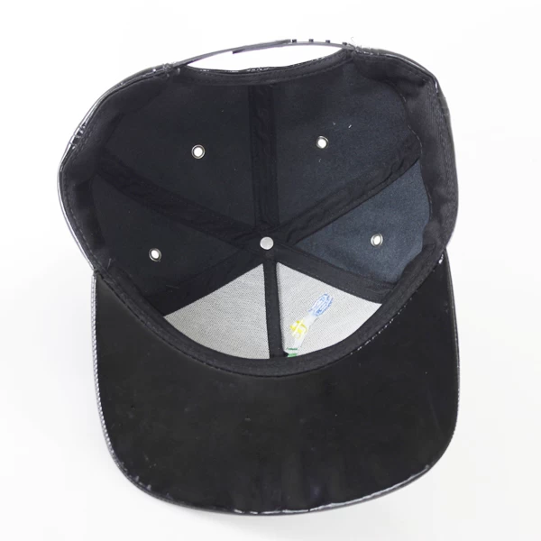 embroidery logo snapback leather hat with your own logo