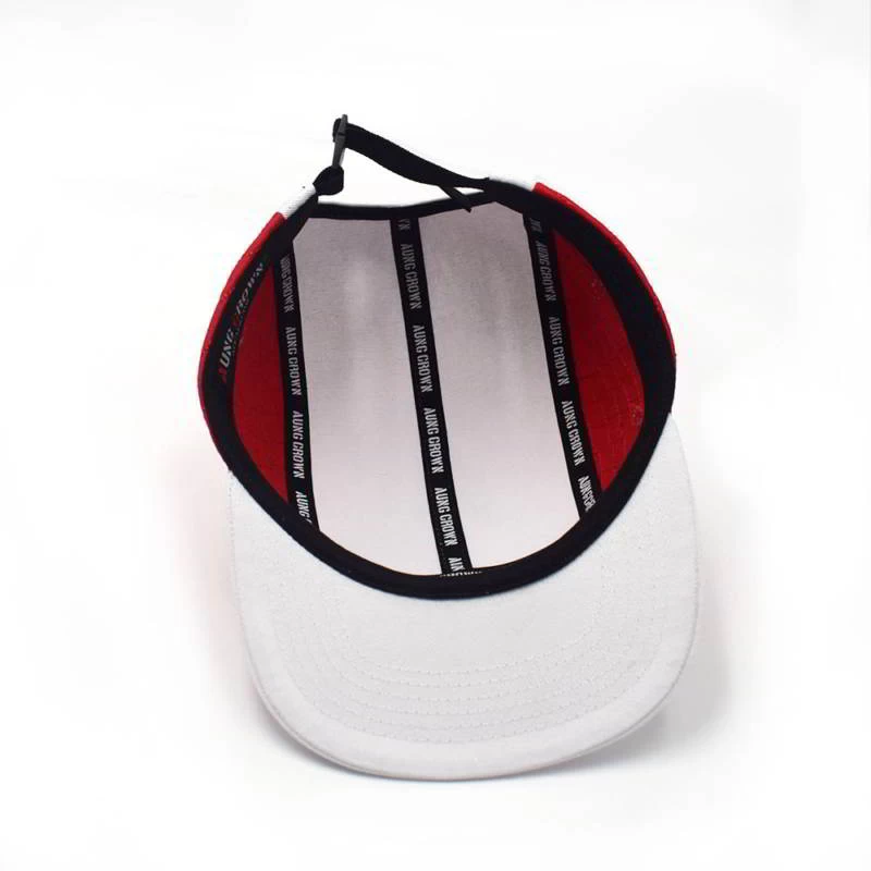 embroidery patch 5 panels design logo snapback caps