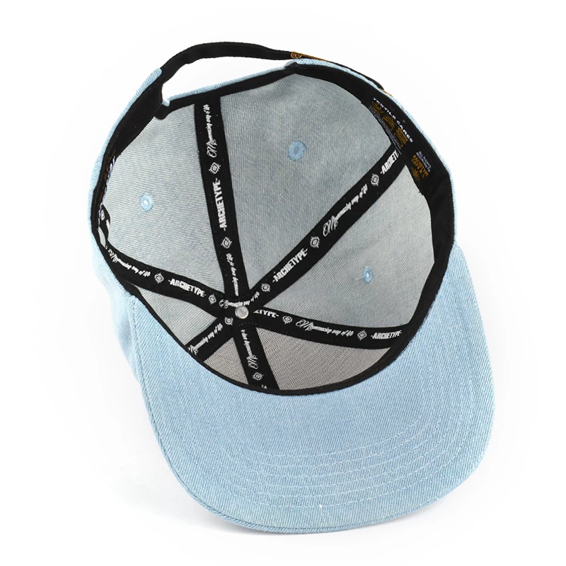 embroidery patch design 6 panels snapback caps custom