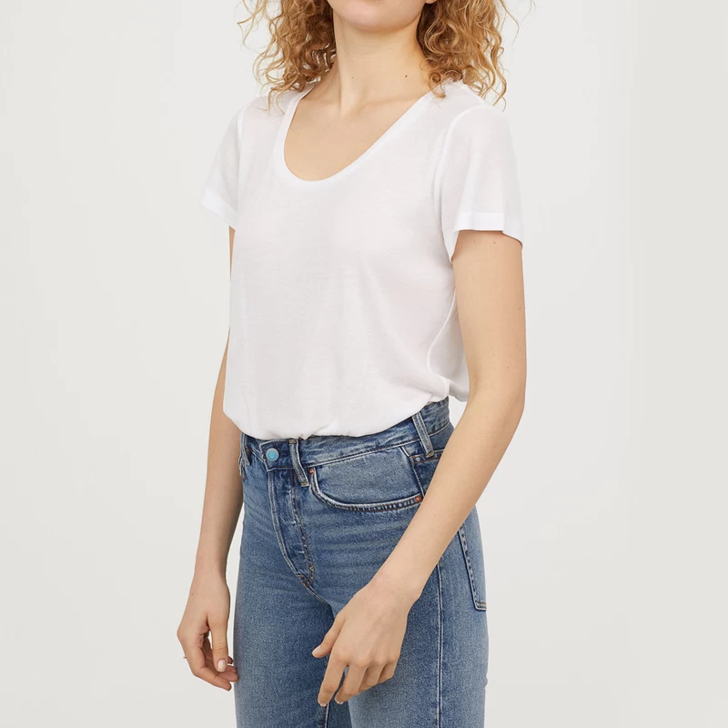 essential women cotton soft short sleeve crewneck t shirt