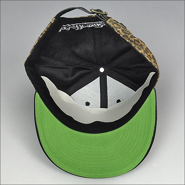 fashion animal printed embroidery snap back cap