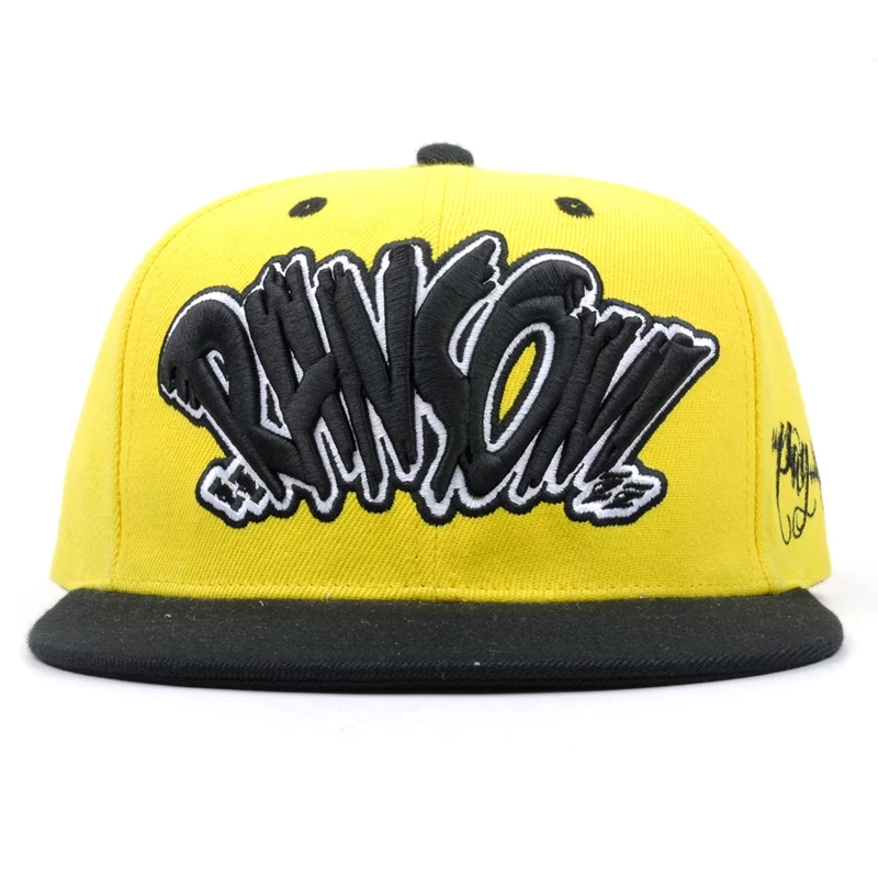 hip-hop snapback hat supplier china, custom embroidery snapback cap