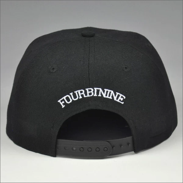 hip hop3d logo flat brim snap back hat