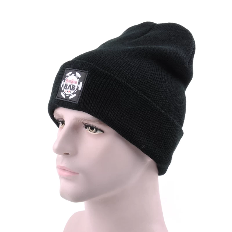 jacquard knitted hats china, 3d embroidery hats custom