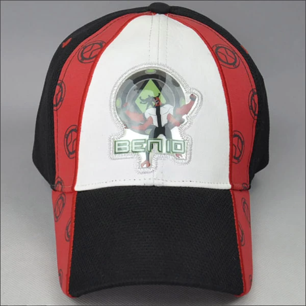 China kids racing cap with embroidery pvc patch manufacturer