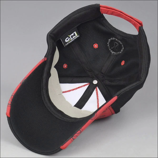 kids racing cap with embroidery pvc patch