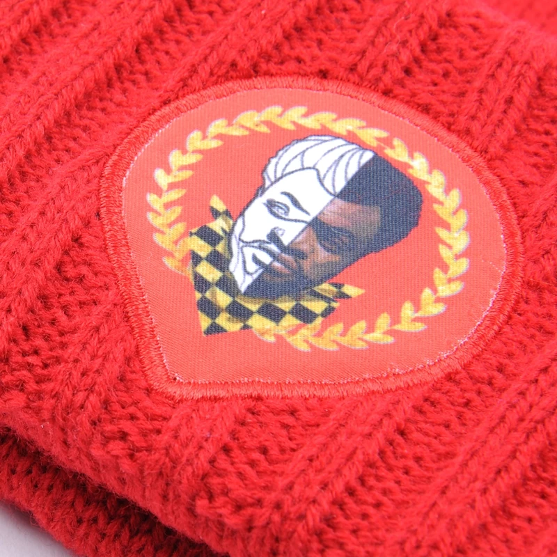knitted winter cap beanie hat custom