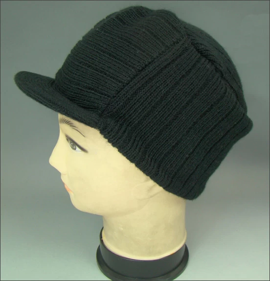 latest fahionstyle beanie hat with visor