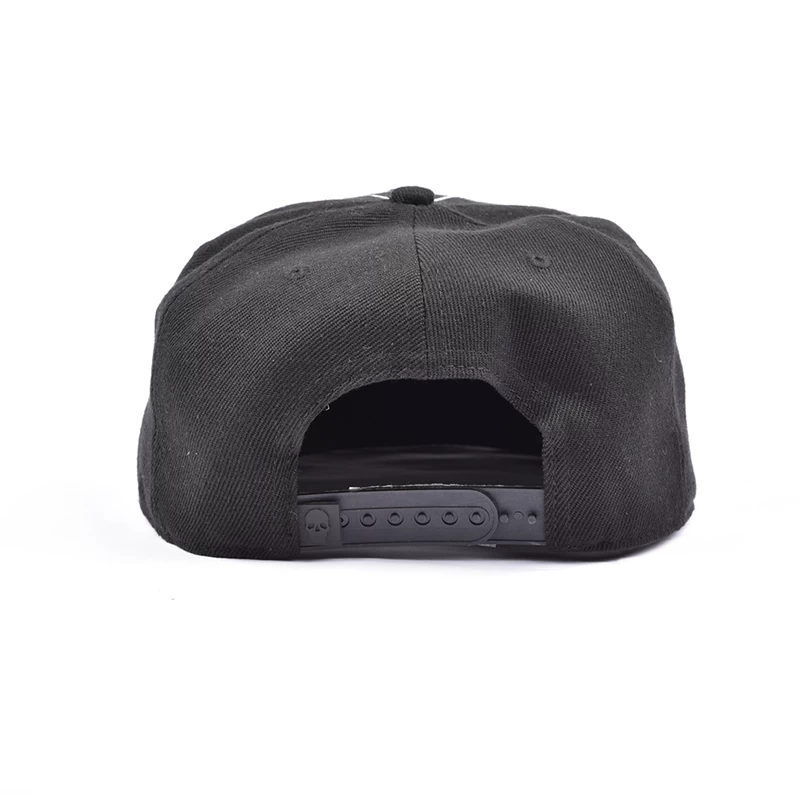 plain black printing snapback caps custom