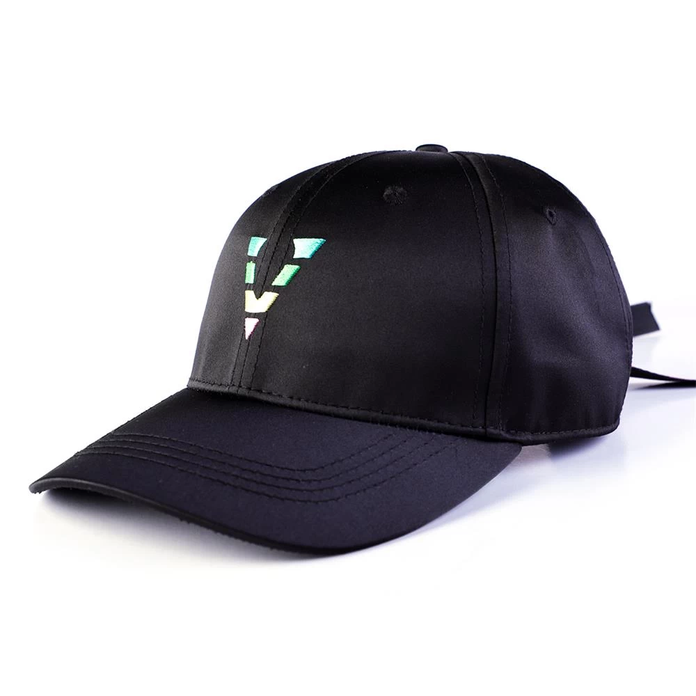 porcelana gorras de béisbol deportivas con logo negro bordado liso fabricante